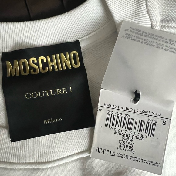 Brand new Authentic Moschino sweatshirt with tag - Picture 4 of 6